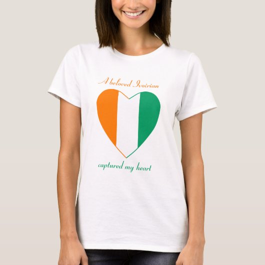 Flagliefje T-Shirt uit Ivoorkust (Voorkant)