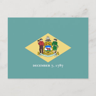 Flagontwerp van de Dell-staat Briefkaart