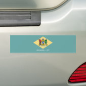 Flagontwerp van de Dell-staat Bumpersticker (Op auto)
