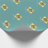 Flagontwerp van de Dell-staat Cadeaupapier (Hoek)