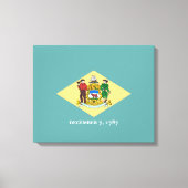 Flagontwerp van de Dell-staat Canvas Afdruk (Voorkant)
