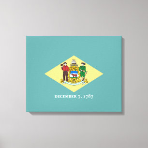 Flagontwerp van de Dell-staat Canvas Afdruk