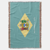 Flagontwerp van de Dell-staat Deken (Voorkant Verticaal)