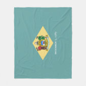 Flagontwerp van de Dell-staat Fleece Deken (Voorkant)