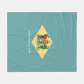 Flagontwerp van de Dell-staat Fleece Deken (Voorkant (Horizontaal))