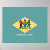 Flagontwerp van de Dell-staat Poster (Voorkant)