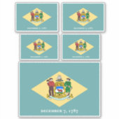 Flagontwerp van de Dell-staat Sticker (Voorkant)