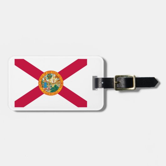 Flagontwerp van de staat Florida Bagagelabel (Voorkant horizontaal)