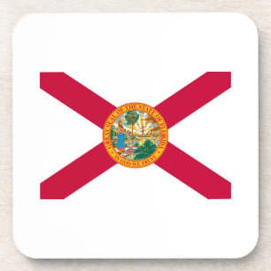 Flagontwerp van de staat Florida Bier Onderzetter