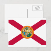 Flagontwerp van de staat Florida Briefkaart (Voorkant / Achterkant)