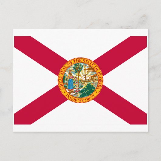 Flagontwerp van de staat Florida Briefkaart (Voorkant)