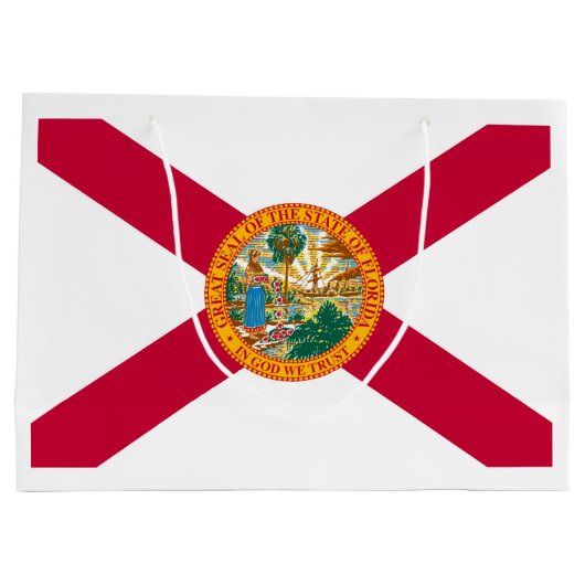 Flagontwerp van de staat Florida Groot Cadeauzakje (Achterkant)