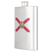 Flagontwerp van de staat Florida Heupfles (Links)