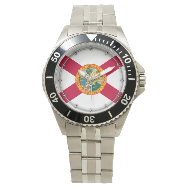 Flagontwerp van de staat Florida Horloge (Voorkant)