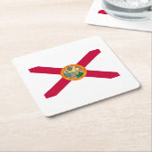 Flagontwerp van de staat Florida Kartonnen Onderzetters (Schuin)