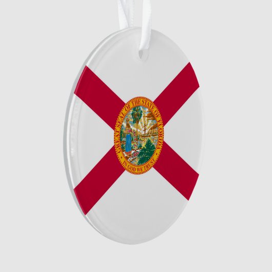 Flagontwerp van de staat Florida Ornament (voorkant)