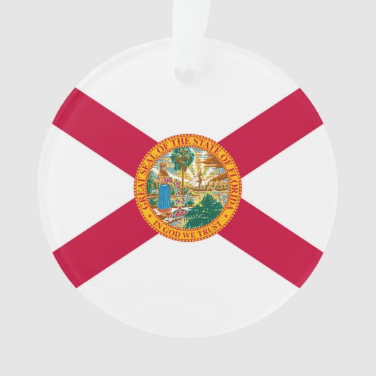 Flagontwerp van de staat Florida Ornament (voorkant)