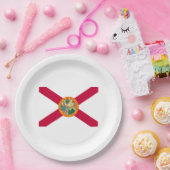 Flagontwerp van de staat Florida Papieren Bordje (Feest)