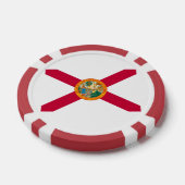 Flagontwerp van de staat Florida Pokerchips (Enkel)