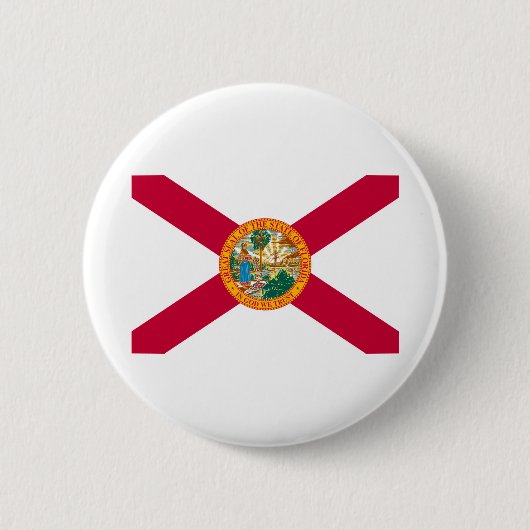 Flagontwerp van de staat Florida Ronde Button 5,7 Cm (Voorkant)