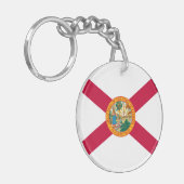 Flagontwerp van de staat Florida Sleutelhanger (Voorkant Links)