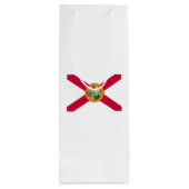 Flagontwerp van de staat Florida Wijn Cadeautas (Achterkant)