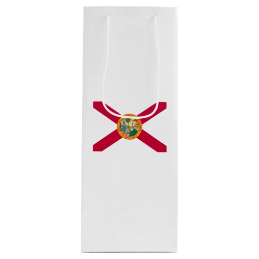 Flagontwerp van de staat Florida Wijn Cadeautas (Voorkant)