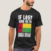 Flagontwerp van Guinee-Bissau Als het verloren is, T-shirt (Voorkant)