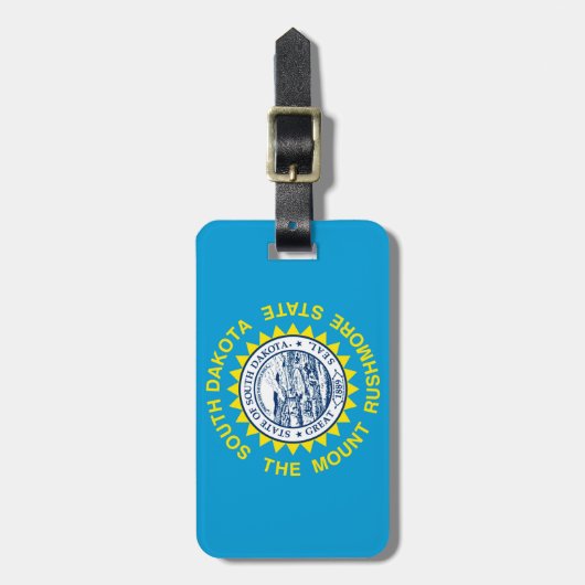 Flagontwerp voor de staat South Dakota Bagagelabel (Voorkant verticaal)