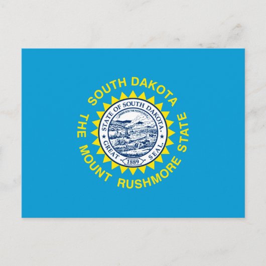 Flagontwerp voor de staat South Dakota Briefkaart (Voorkant)