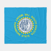 Flagontwerp voor de staat South Dakota Fleece Deken (Voorkant (Horizontaal))