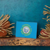 Flagontwerp voor de staat South Dakota Fotoplaat (Zijkant)