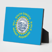 Flagontwerp voor de staat South Dakota Fotoplaat (Zijkant)