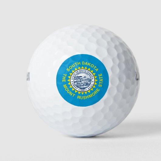 Flagontwerp voor de staat South Dakota Golfballen (Voorkant)