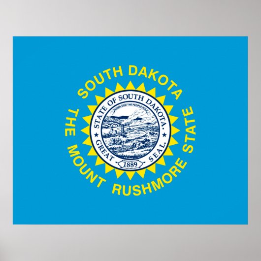 Flagontwerp voor de staat South Dakota Poster (Voorkant)