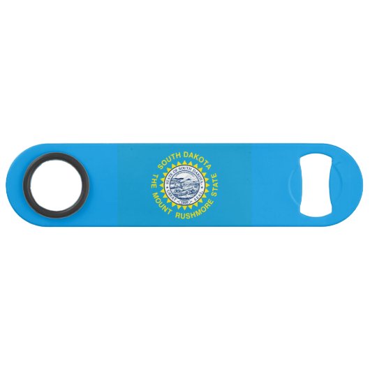 Flagontwerp voor de staat South Dakota Speed Flessenopener (Achterkant Horizontaal)