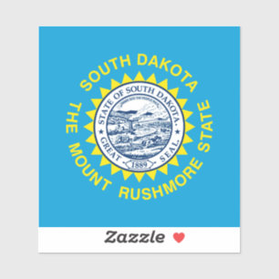 Flagontwerp voor de staat South Dakota Sticker