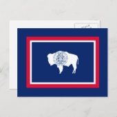 Flagontwerp Wyoming State Briefkaart (Voorkant / Achterkant)