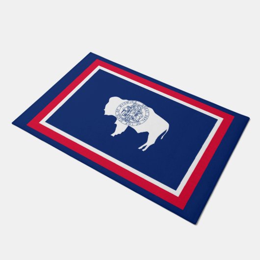 Flagontwerp Wyoming State Deurmat (Schuin)