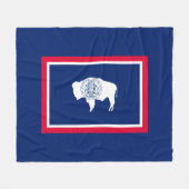 Flagontwerp Wyoming State Fleece Deken (Voorkant (Horizontaal))