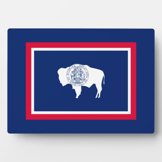 Flagontwerp Wyoming State Fotoplaat (voorkant)