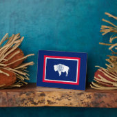 Flagontwerp Wyoming State Fotoplaat (Zijkant)