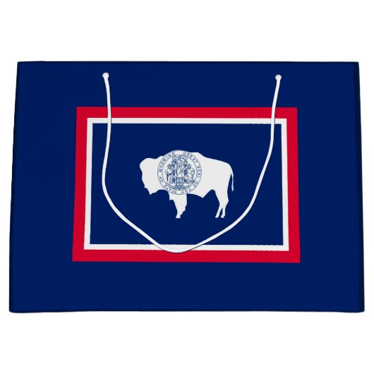 Flagontwerp Wyoming State Large Cadeautasje (Voorkant)