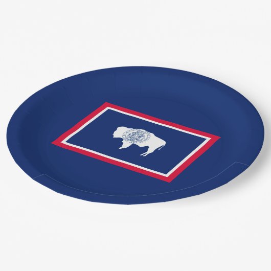 Flagontwerp Wyoming State Papieren Bordje (Gekanteld)