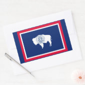Flagontwerp Wyoming State Rechthoekige Sticker (Envelop)