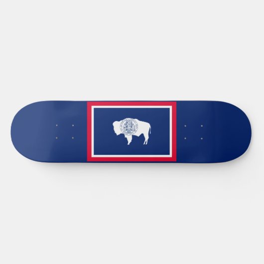 Flagontwerp Wyoming State Skateboard (Horizontaal)
