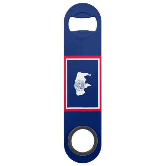 Flagontwerp Wyoming State Speed Flessenopener (Voorkant)
