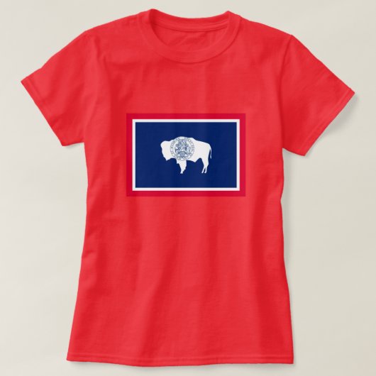 Flagontwerp Wyoming State T-shirt (Design voorkant)