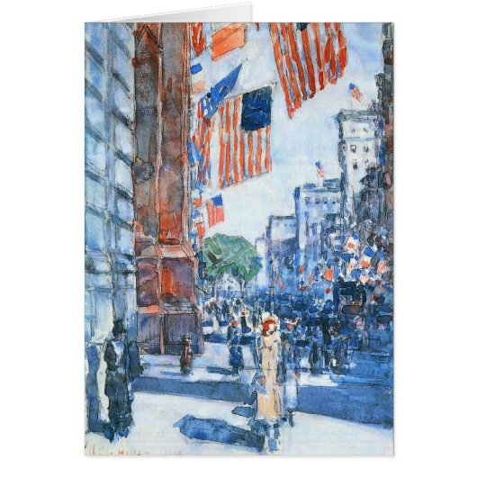 Flags 5e avenue van Childe Hassam,  Kunst (Voorkant)