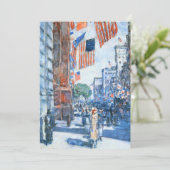 Flags 5e avenue van Childe Hassam,  Kunst (Staand voorkant)